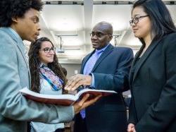 School of Business faculty and students